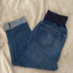 Old Navy maternity denim capris